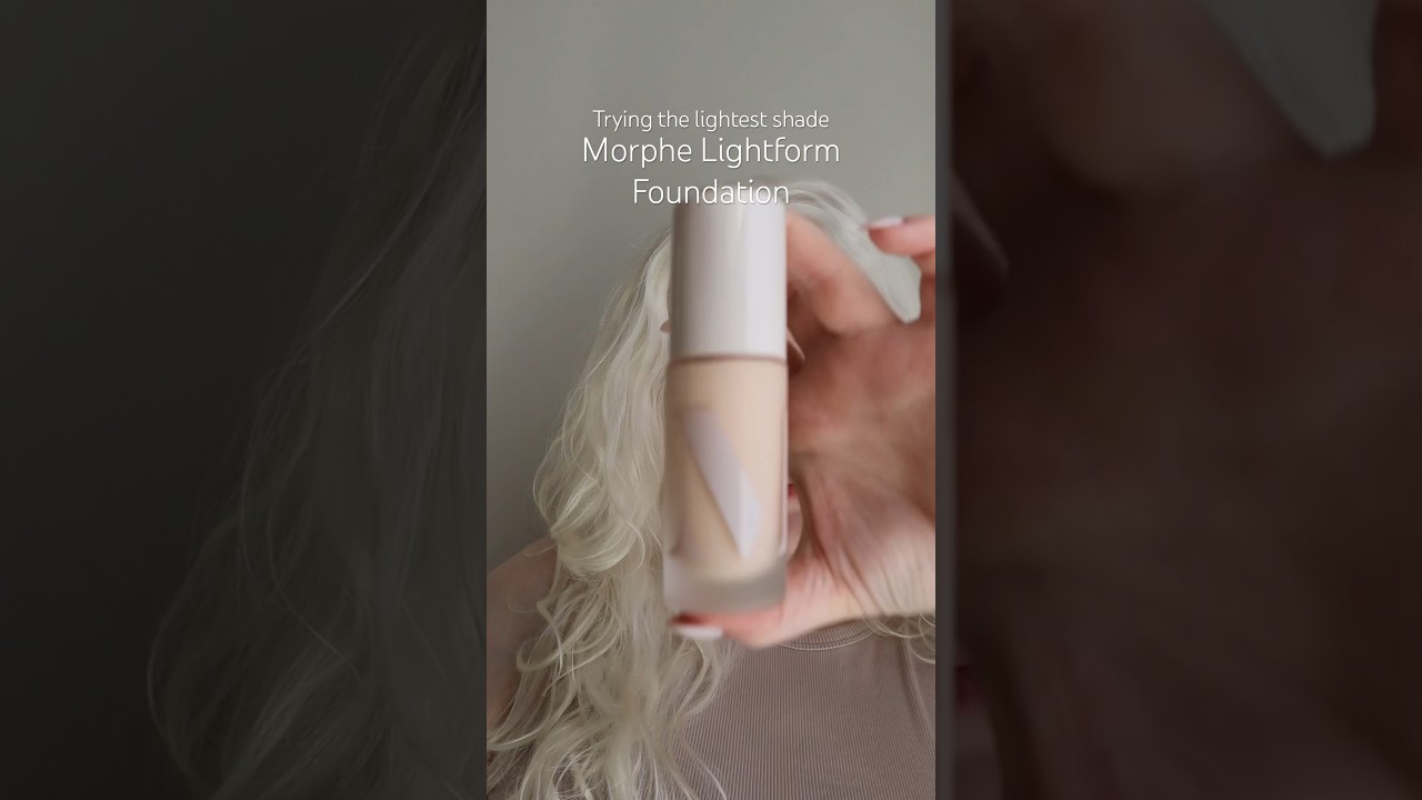 Trying the lightest shade of the Morphe Lightform Foundation | Is it pale girl friendly?! #shorts