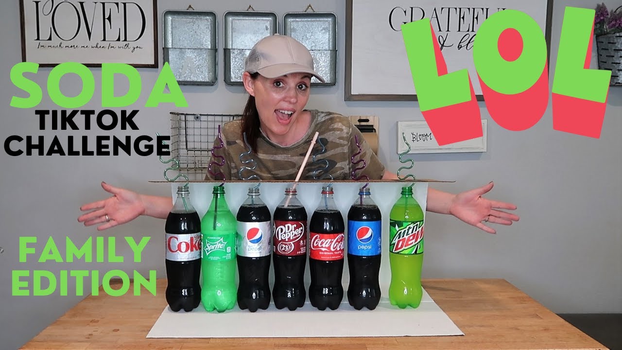 TRYING TIKTOK SODA TASTE TEST CHALLENGE