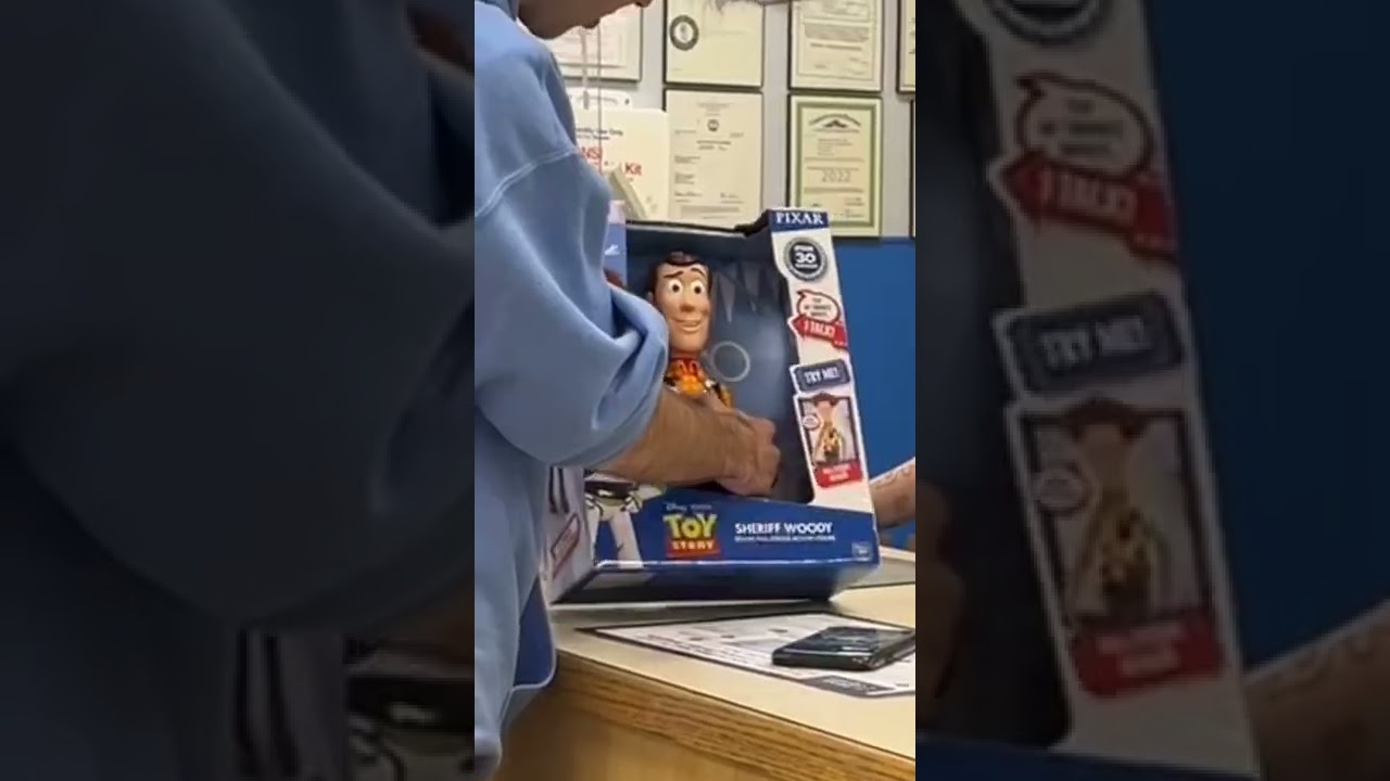 Trying to return a ridiculous woody toy