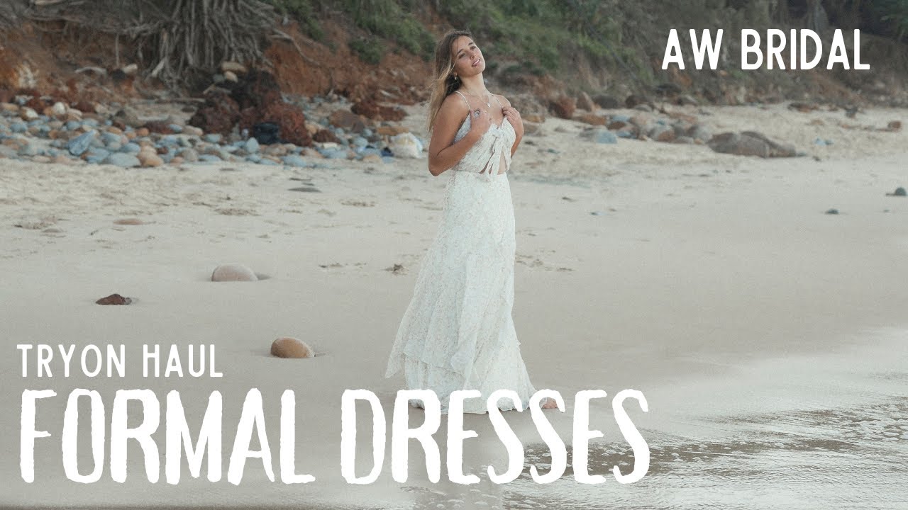 Try-on Haul - Formal / Evening dresses by AW Bridal (Spring 2022)