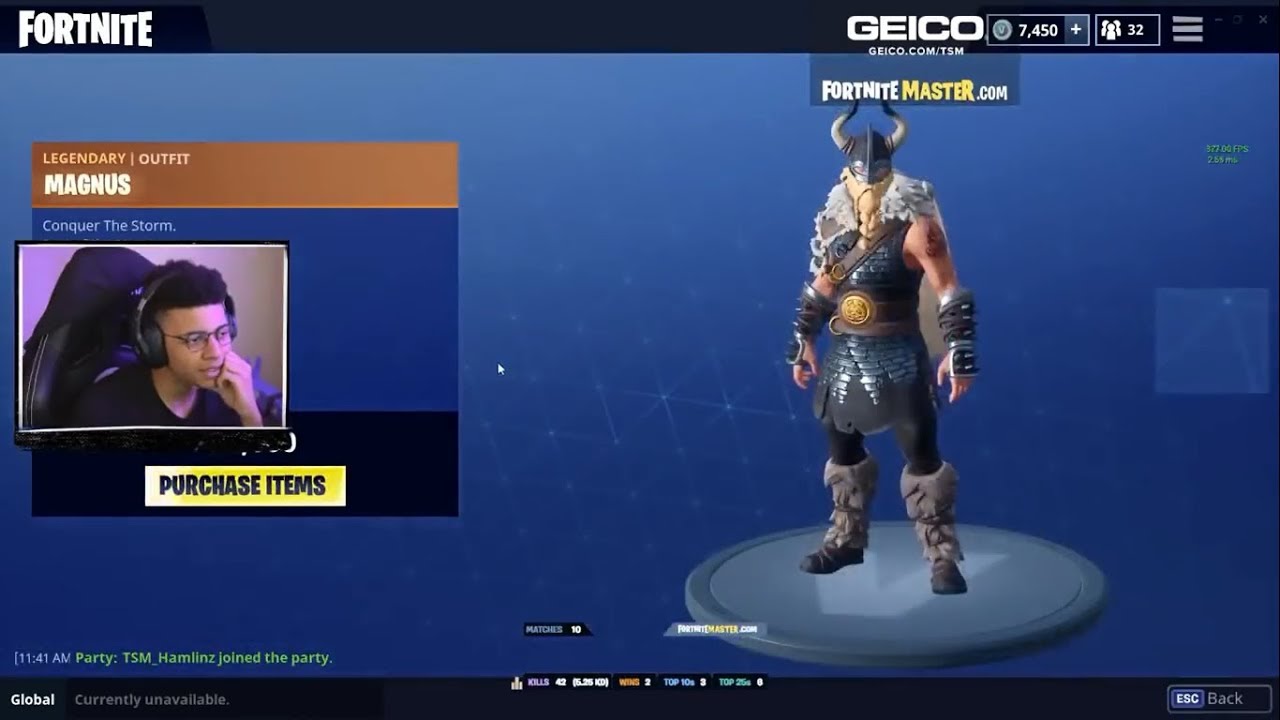 Tsm Myth & Daequan REACTS TO NEW VIKING MAGNUS SKIN & VIKING FOREBEARER PICKAXE!