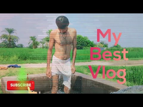 tubewell bathing with friend//ADPUNCHI