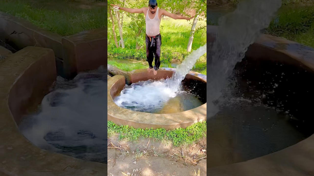 Tubewell Swimming #unitedstates #tubewell #shortvideo #bathing