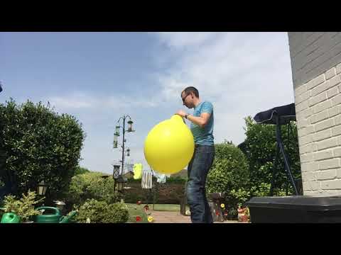 Tuftex 24 inch yellow balloon blow to pop tt24 b2p