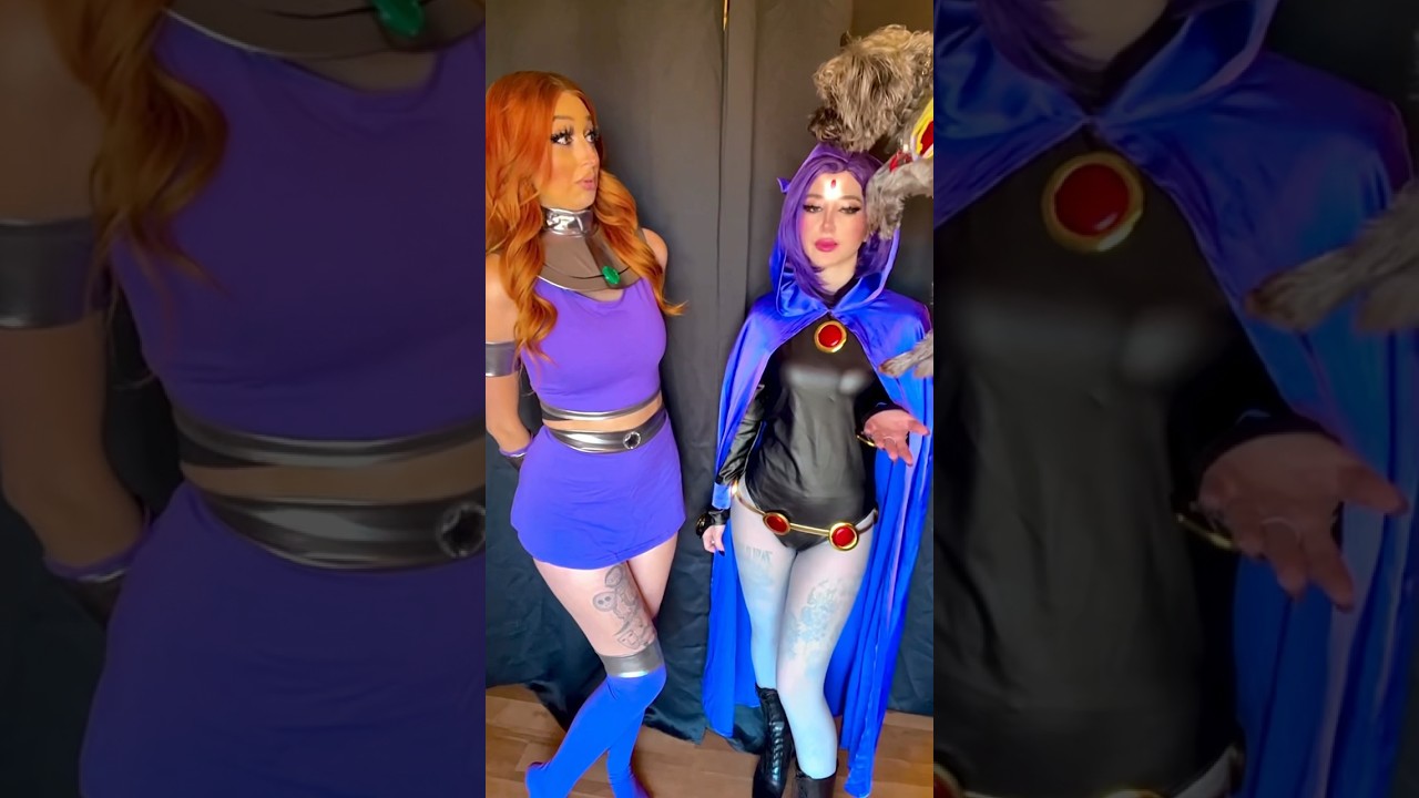 Tummy Tickles!! | Teen Titans Starfire & Raven Cosplay