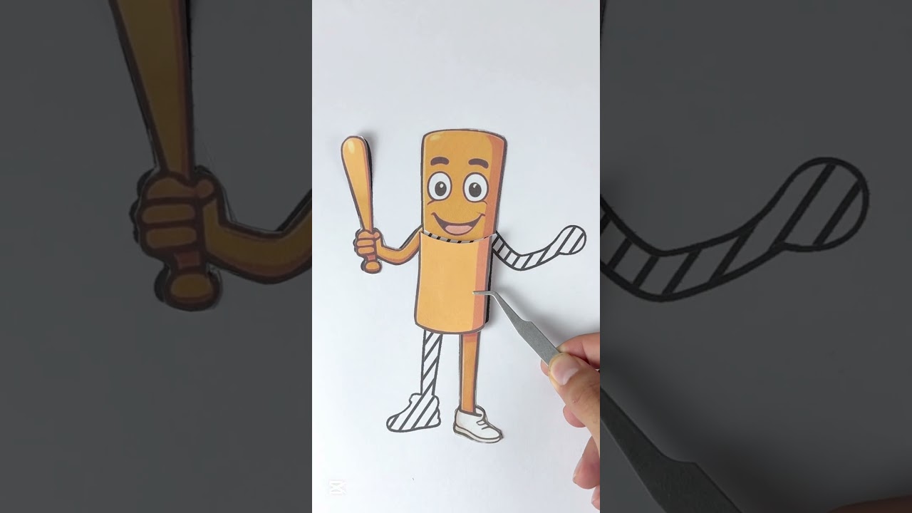 tun tun tun sahur cute mind blowing paper assemble puzzle #shorts #tuntun #tralalerotralala