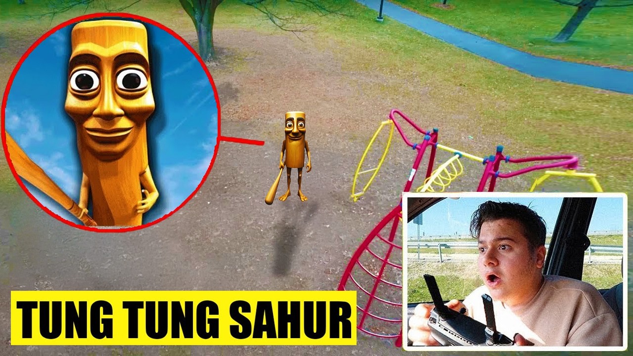 TUNG TUNG TUNG SAHUR OYUN PARKINDA DRONE KAMERALARINA YAKALANDI !! (GERÇEK HAYATTA)