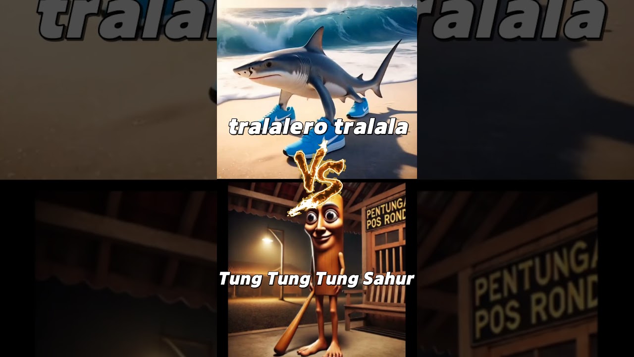 Tung Tung Tung Sahur VS tralalero tralala  #tralalerotralala #tungtungtungsahur