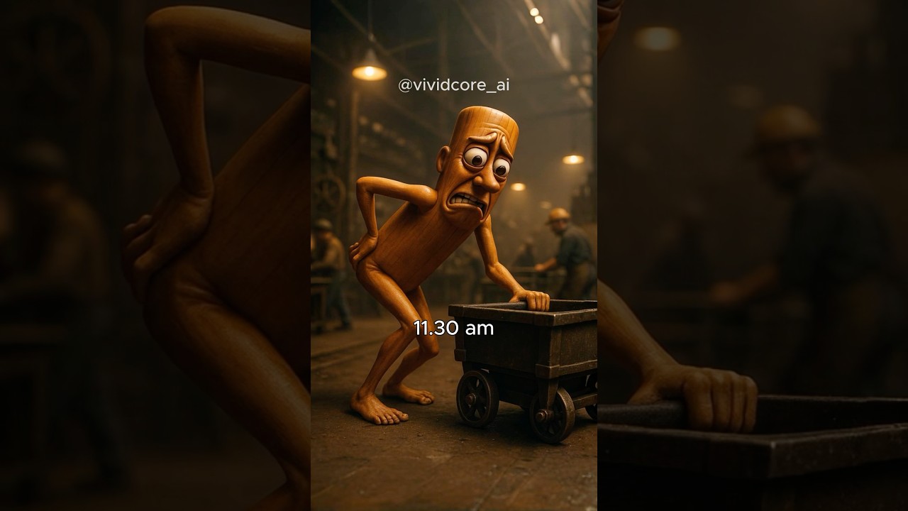 Tung Tung Tung Sahur working in factory. #brainrot #tungtungtungsahur #sahur #ai #morningroutine