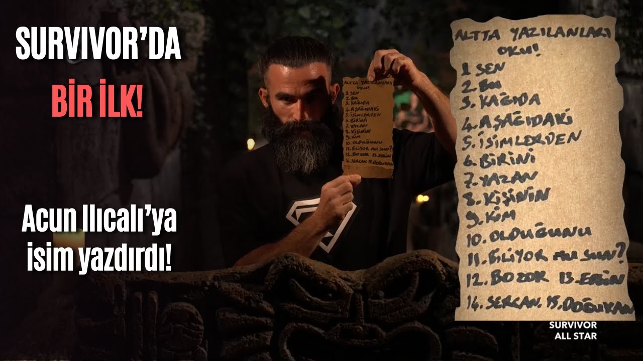 Turabi'nin Acun Ilıcalı'ya İsim Yazdırdığı Konsey - Survivor 2024