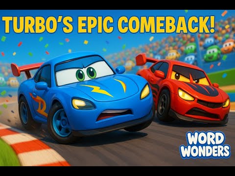 Turbo’s Last-Second Comeback! 🏎️ Blaze Tries to Crash Him in Final Lap | Kids 3D Racing. #shorts