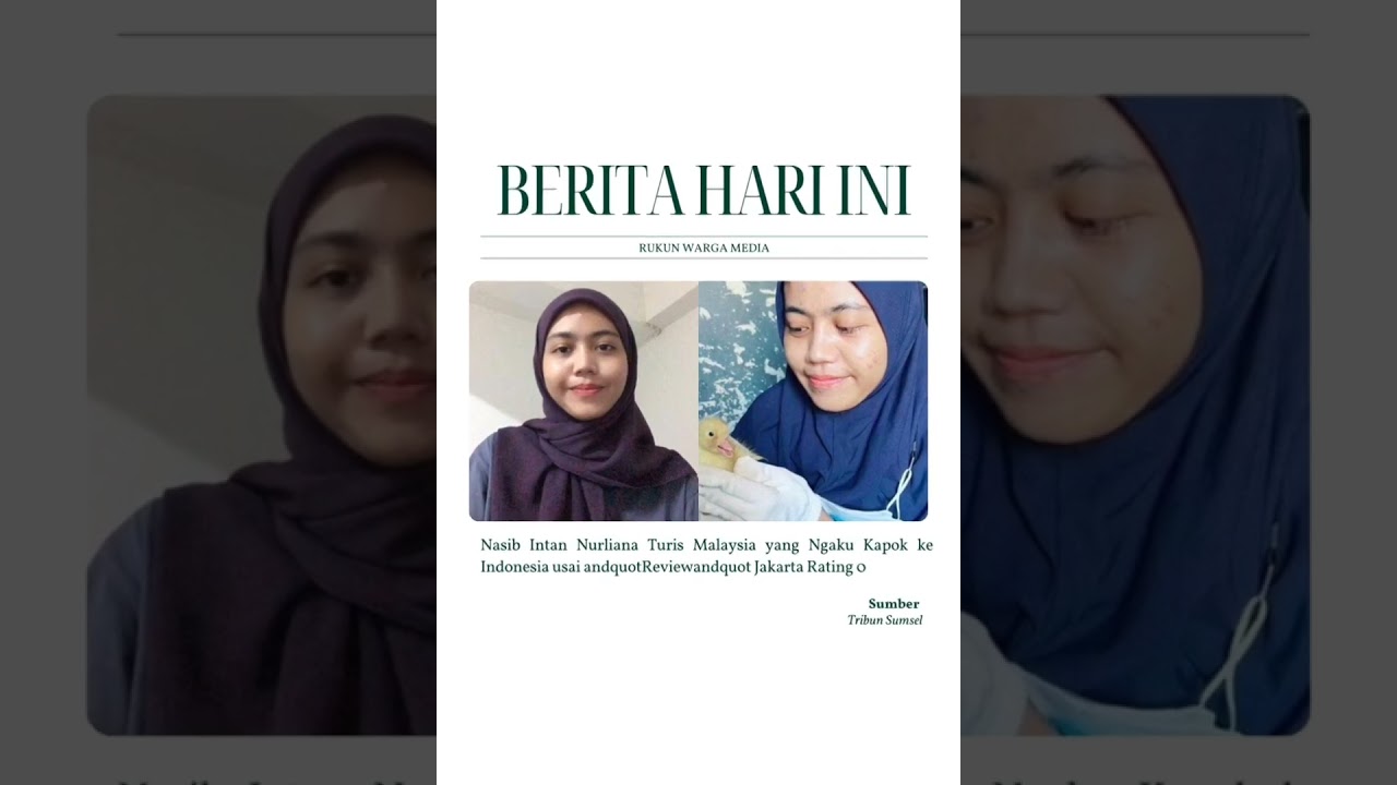 Turis asal Malaysia, Intan Nurliana kena hujat usai viral mengaku kapok ke Indonesia