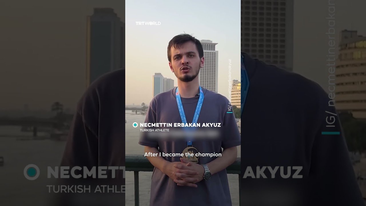 Turkish athlete throws medal into the Nile after sanction for pro-Palestine gesture