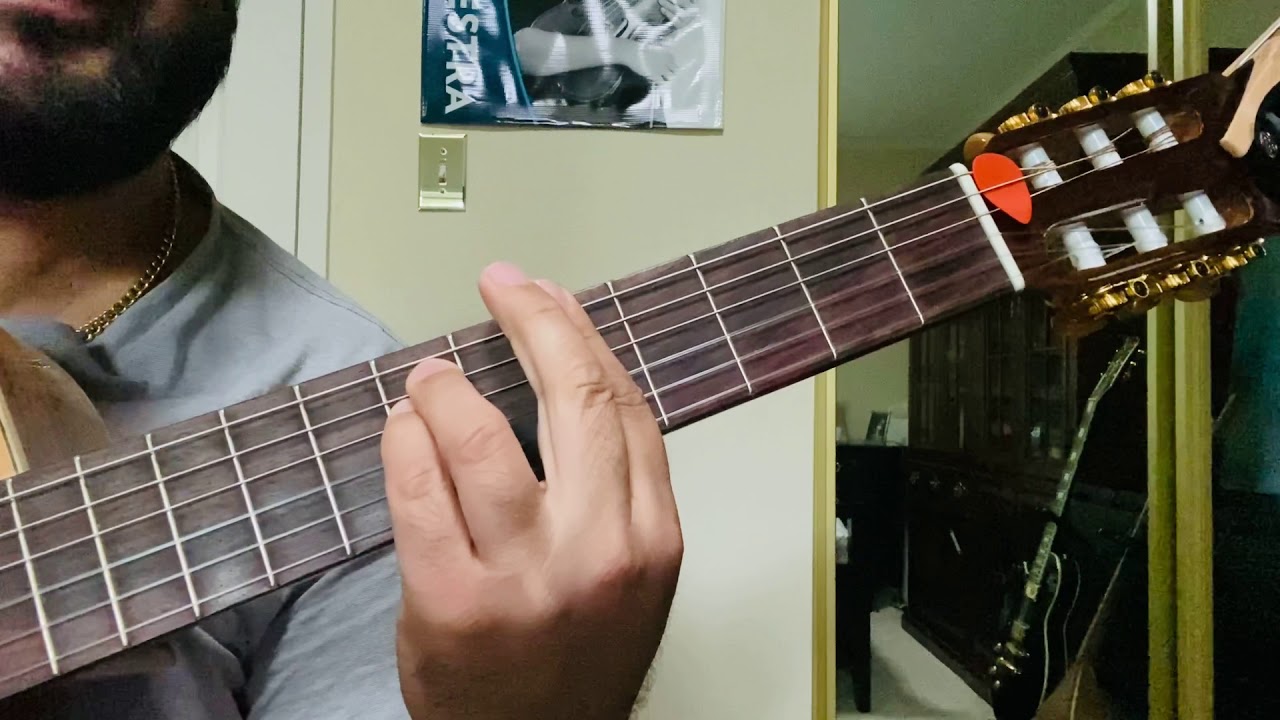 Turkmen Gitara okuwy - “Murgap lälesi” akkordy we kakuwy.