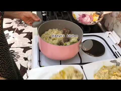 Turkmen Palow. Turkmen Tagamlary.