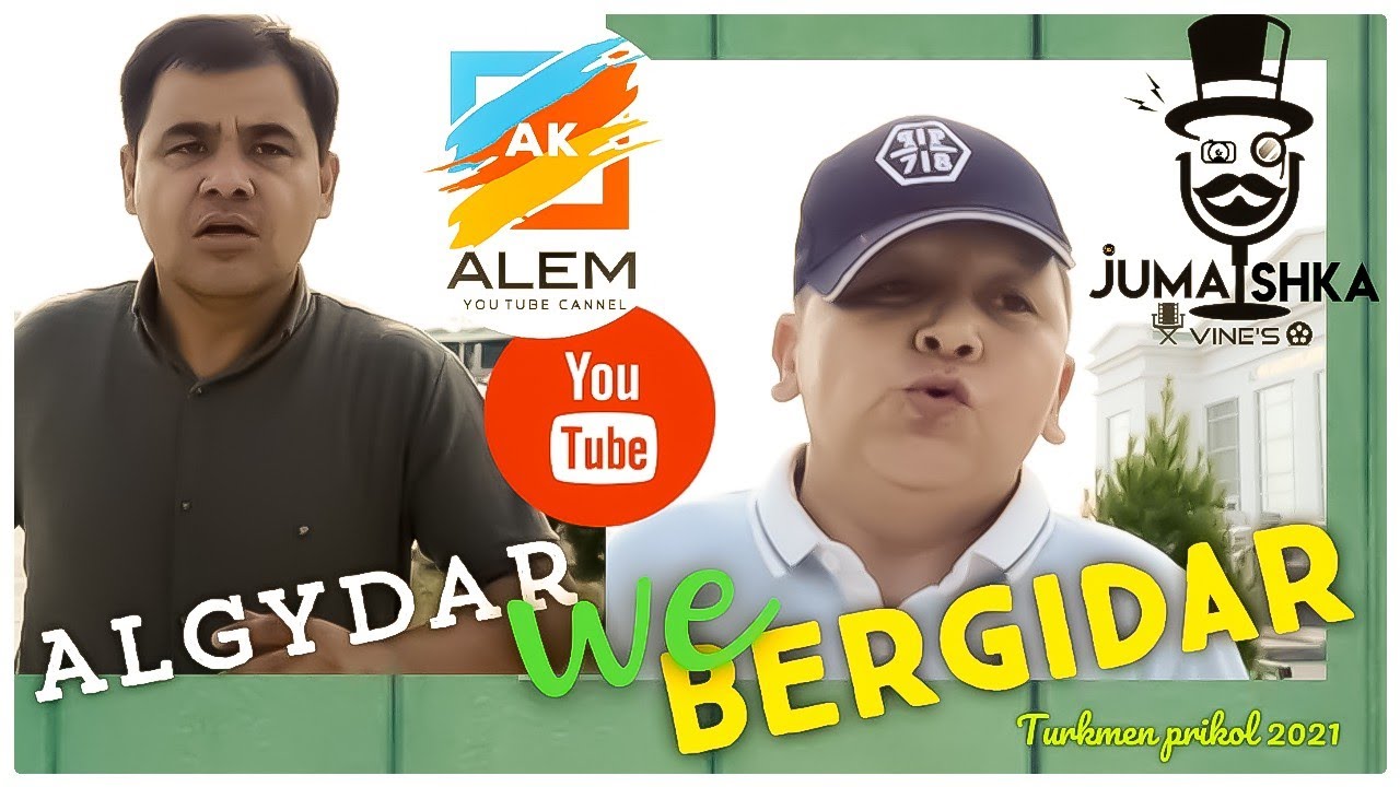 Turkmen prikol 2021 Algydar we Bergidar Jumashka vine Degishme prikollar kino