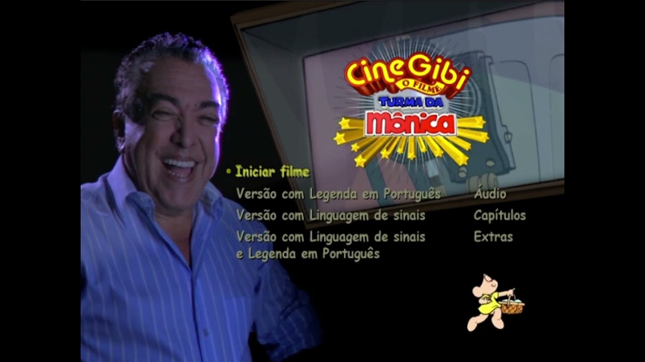 Turma da Mônica - CineGibi o Filme (Menu do DVD)