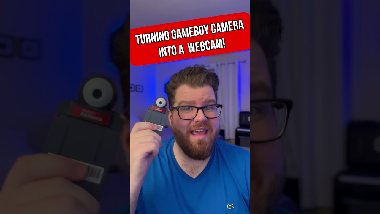 Turning a GameBoy Camera into a Streaming Webcam! #Shorts