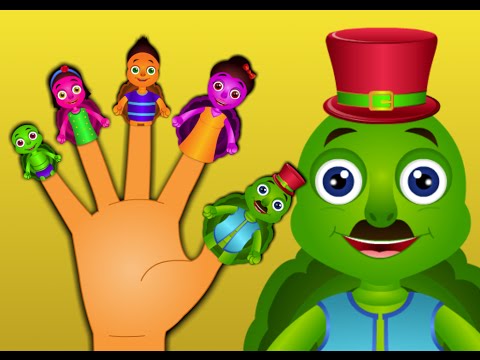 Turtle Finger Family - Finger Family Rhymes For Children - JamJammies Nursery Rhymes & Kids Songs