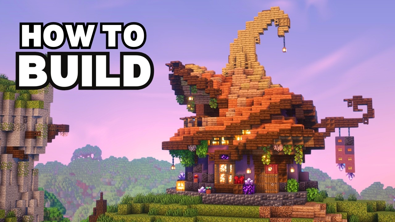 Tutorial | How to build a Witch Hut in Minecraft