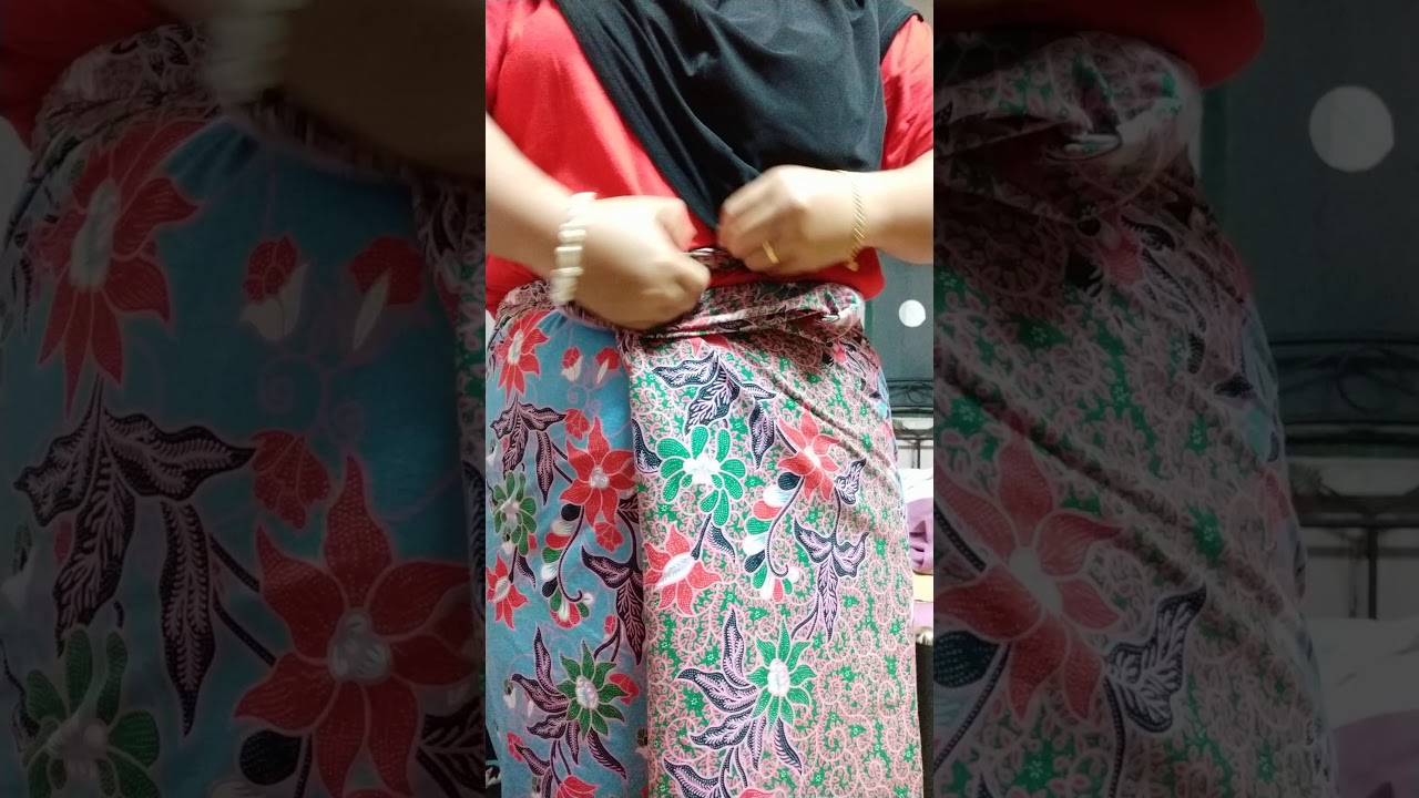 Tutorial cara pakai kain batik.