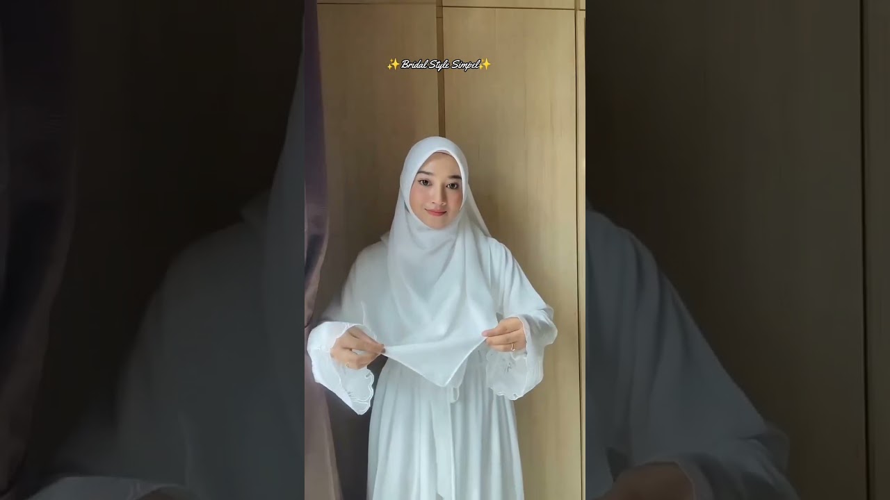 Tutorial Hijab Bridal Style Syar'i #shorts