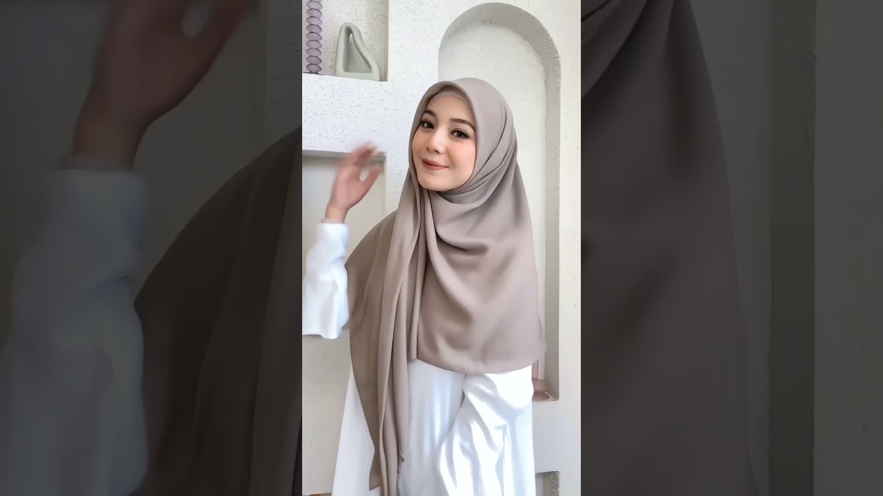 Tutorial Hijab Segiempat Syar'i Rapi dan Cantik #hijab #hijabstyle #tutorialhijab #segiempatsyari