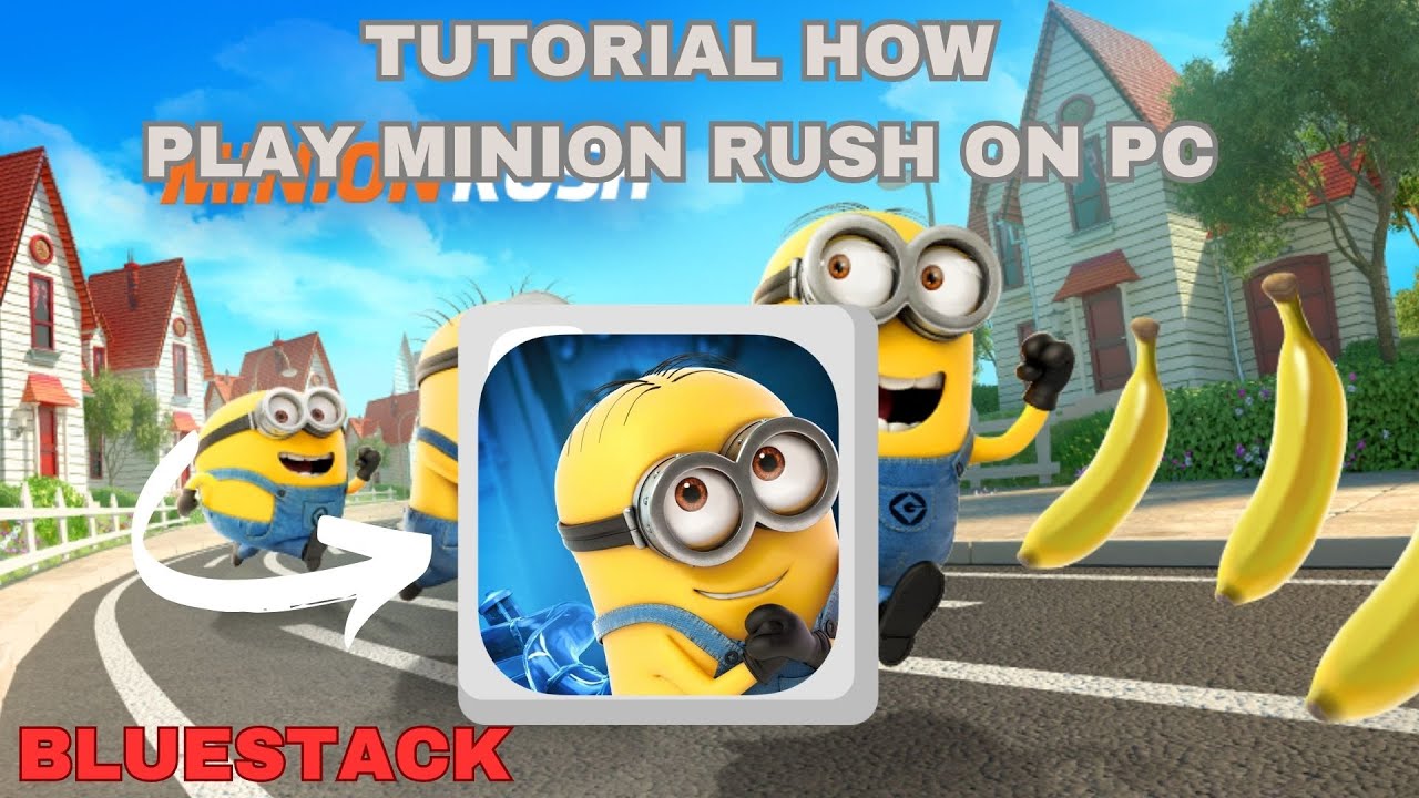 TUTORIAL HOW TO PLAY A MINION RUSH RACING GAME ON PC THANKS TO BLUESTACK EASILY / Android game