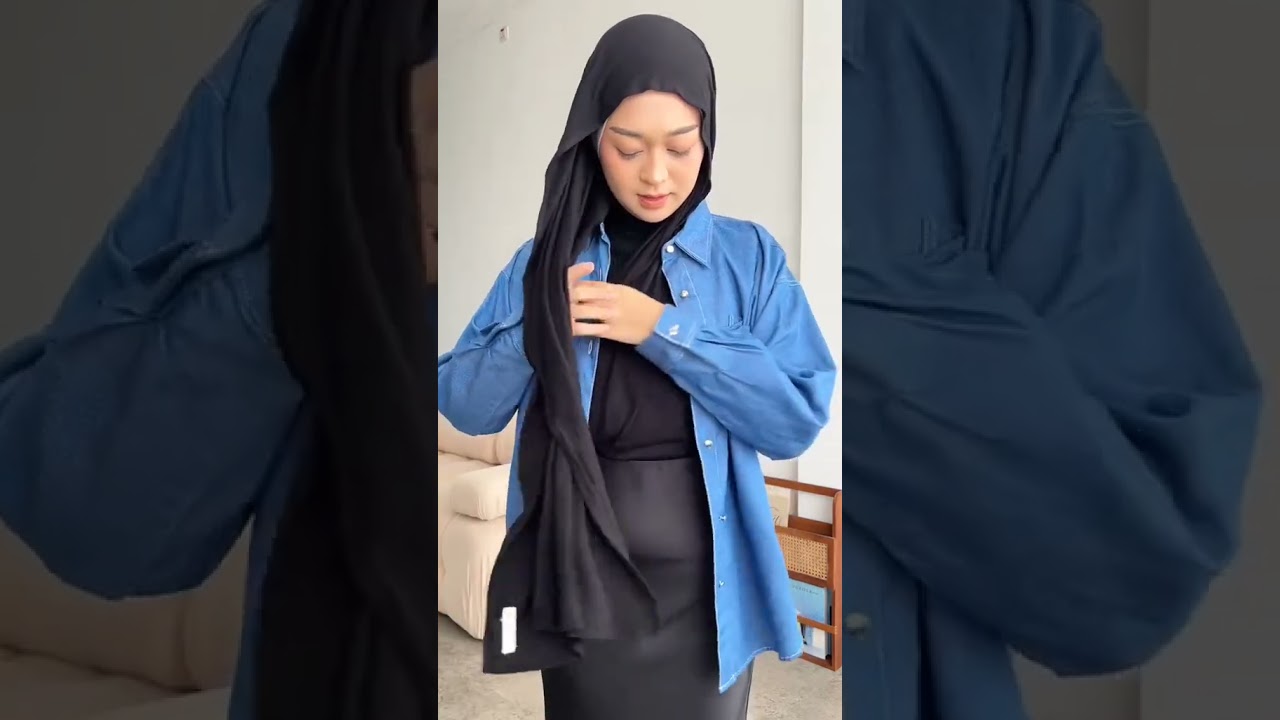 Tutorial masukin hijab kedalam baju 😍💃