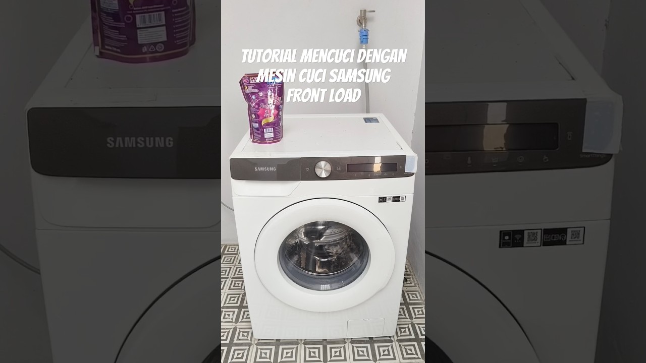 Tutorial mencuci dengan mesin cuci samsung front load #tutorial #samsung #frontloadwashingmachine