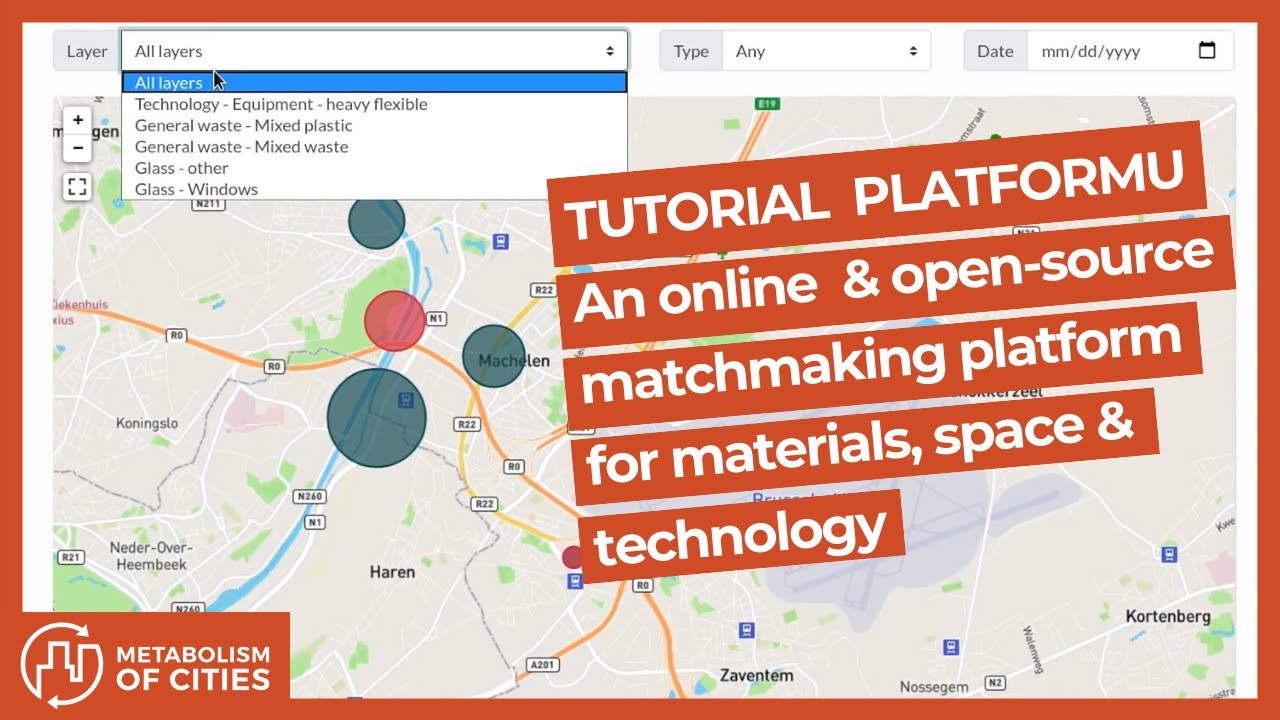 Tutorial PlatformU - an online matchmaking platform for materials, space and technology