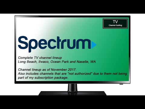 TV Channel Surfing: Charter Spectrum, Long Beach, WA [November 2017]