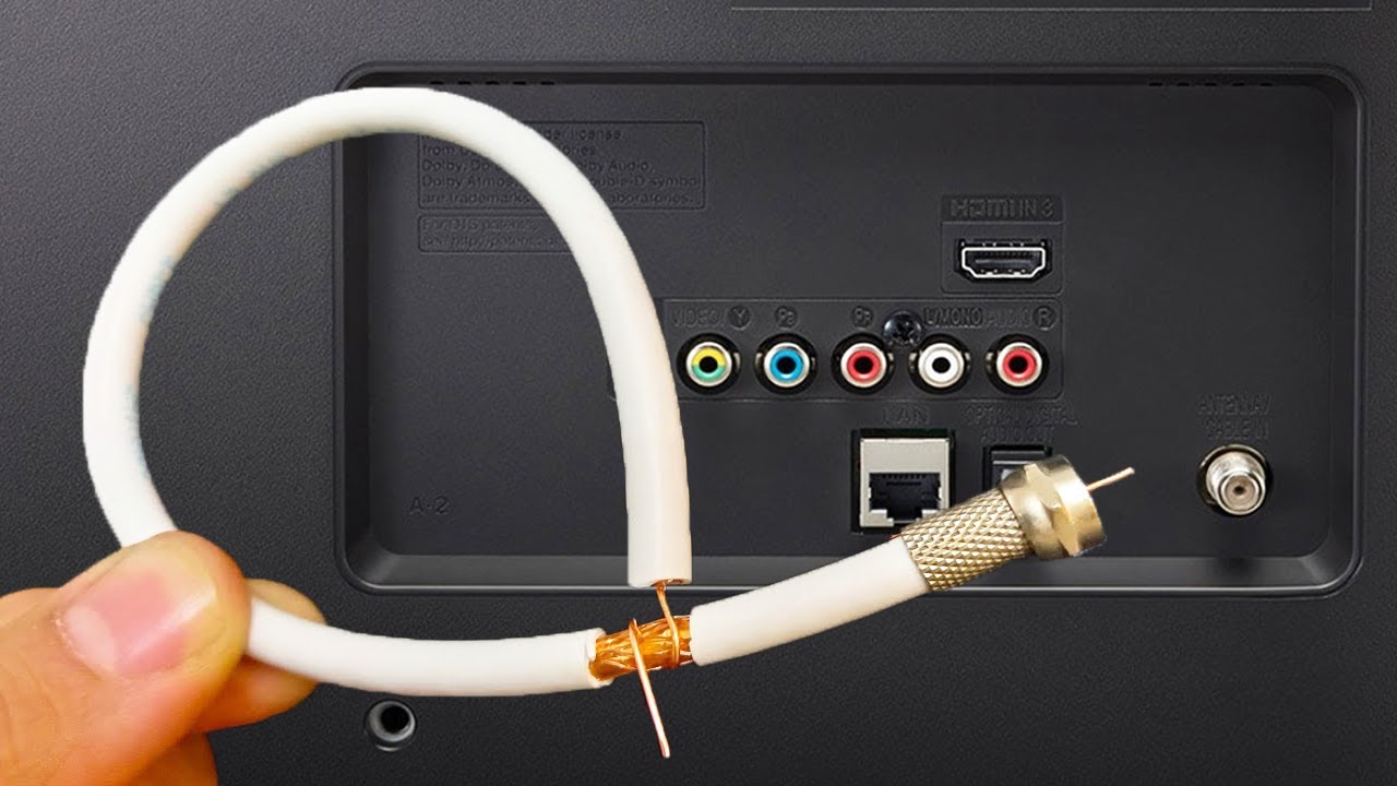 TV ekranının net olması için TV anten kablosunu düzgün şekilde bağlayın