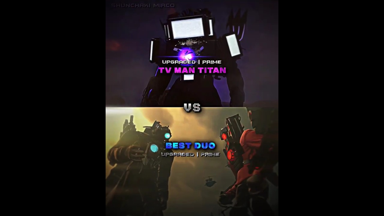 Tv Man Titan vs Best Duo #edit #skibiditoilet #shorts
