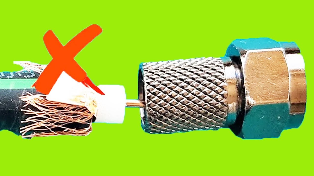 TV yayınının net olması için TV anten kablosunun düzgün şekilde bağlanması