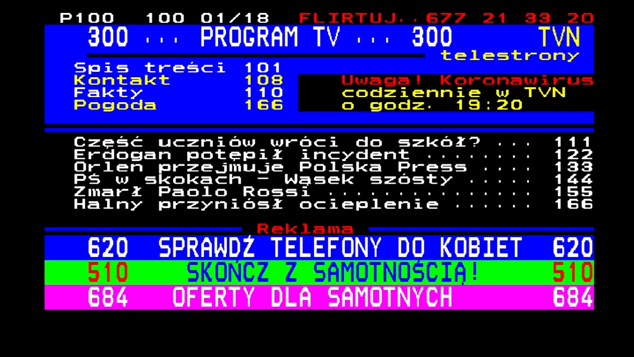 TVN + TVN7 - 06-02-2021 - Telestrony (niektóre strony)