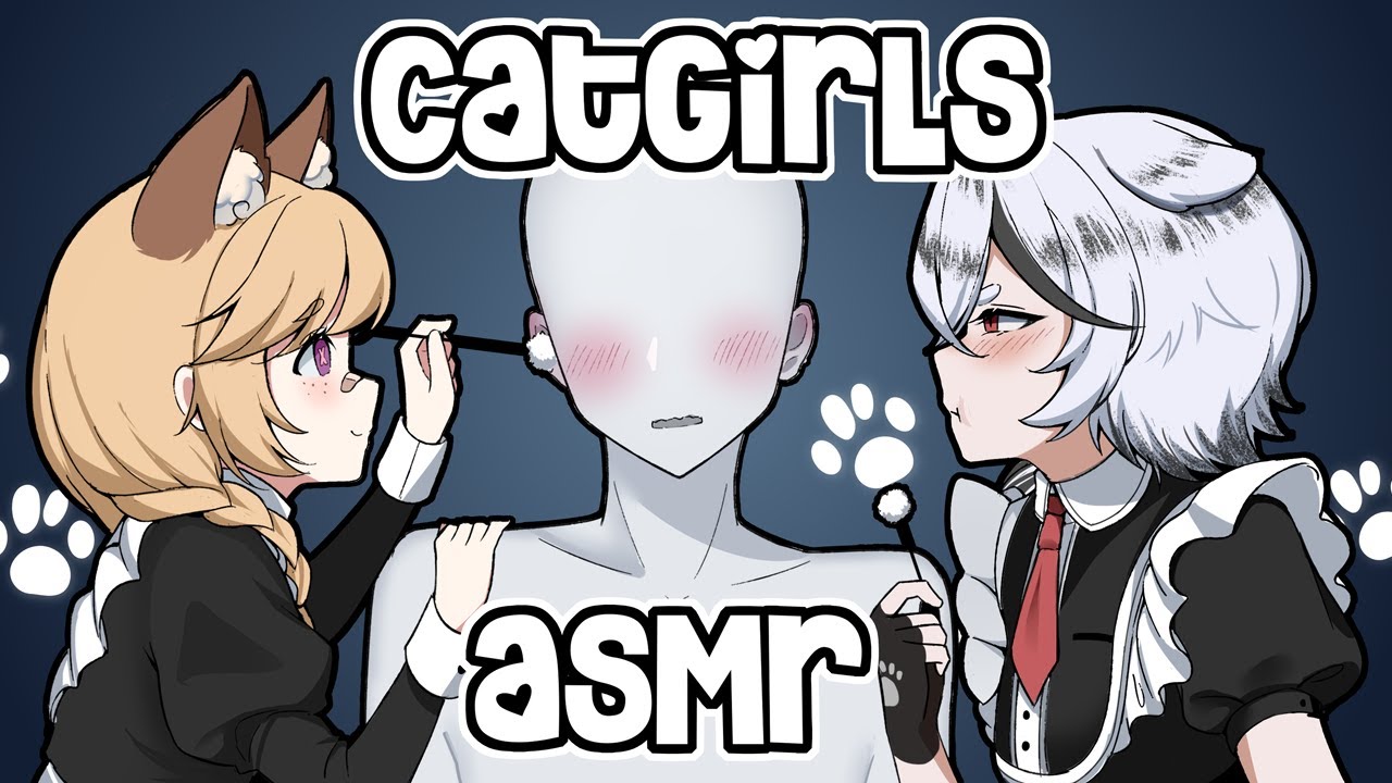 Twin Cat Girls Clean Your Ears ~ ♡ w/@KaifuLulu [Deredere & Tsundere]