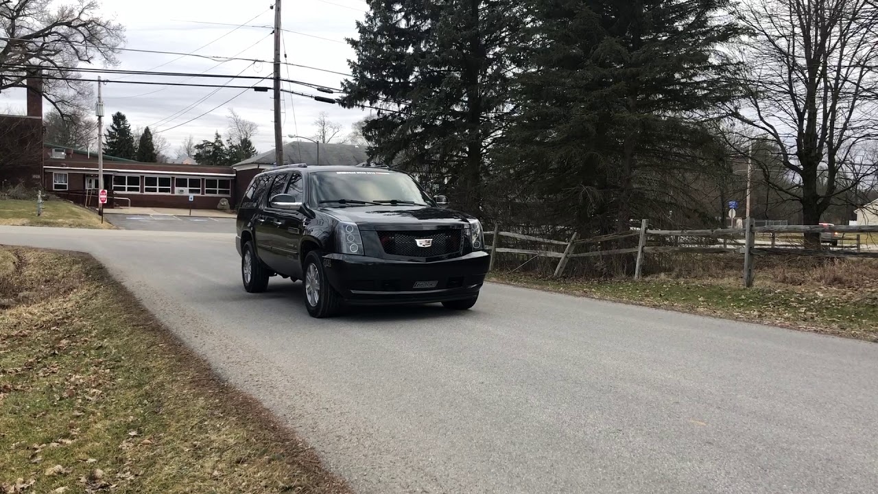 Twin Turbo 427 Escalade BOOSTED 4x4 LAUNCH! (LSXcalade)