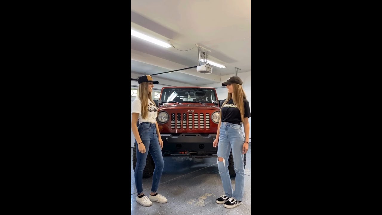 Twins who Jeep together, upgrade together. 🚙 Check out that new bumper! 😏