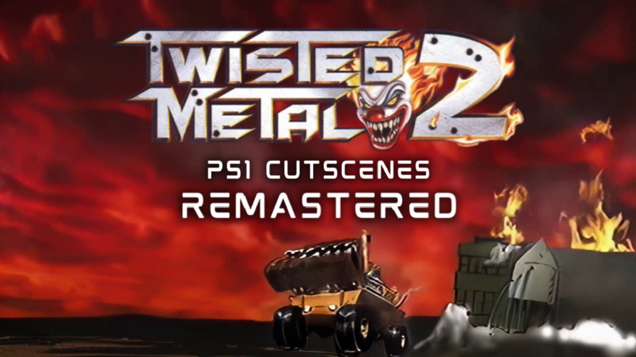 Twisted Metal 2 PS1 FMV Cutscenes Remastered | 1080P 30FPS
