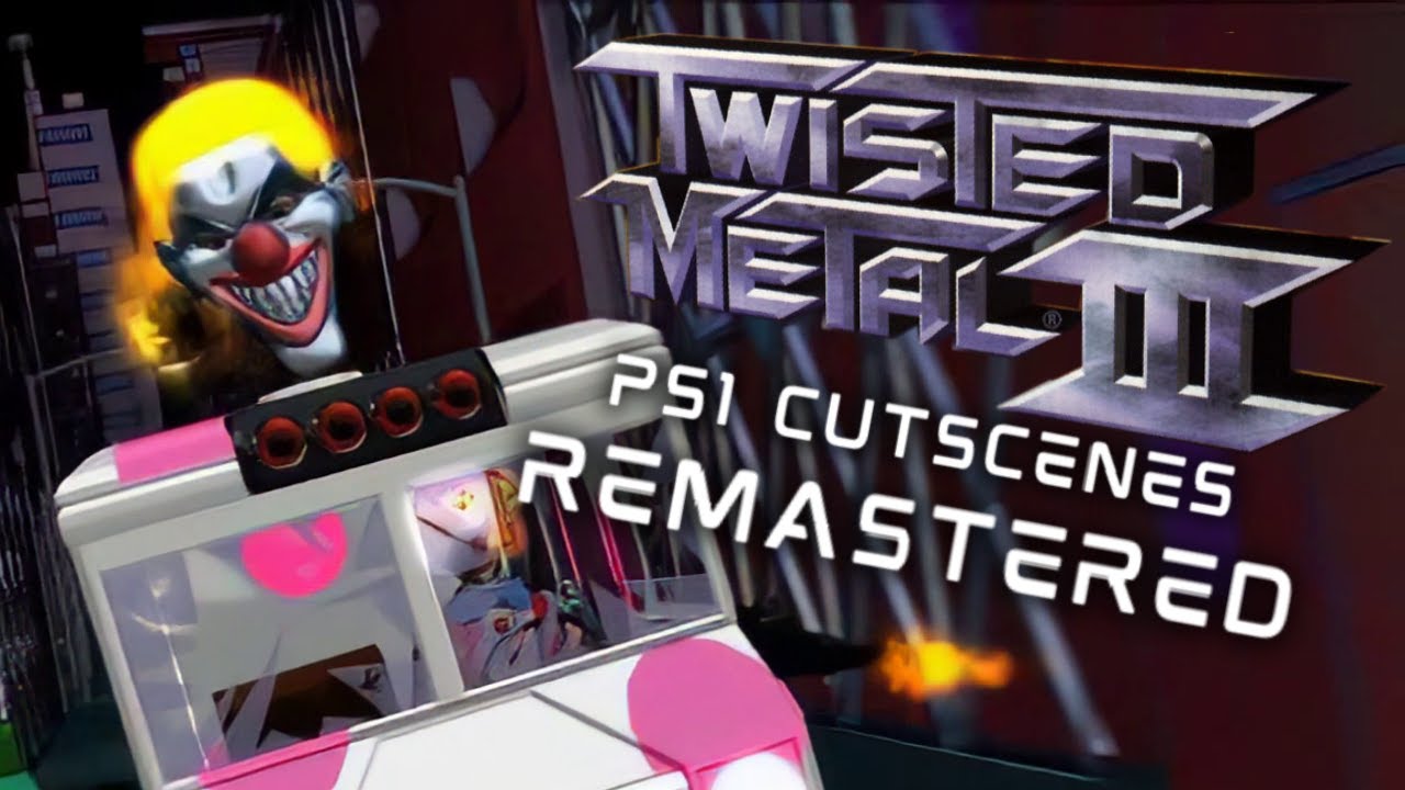 Twisted Metal 3 PS1 FMV Cutscenes Remastered (1080P 48FPS)