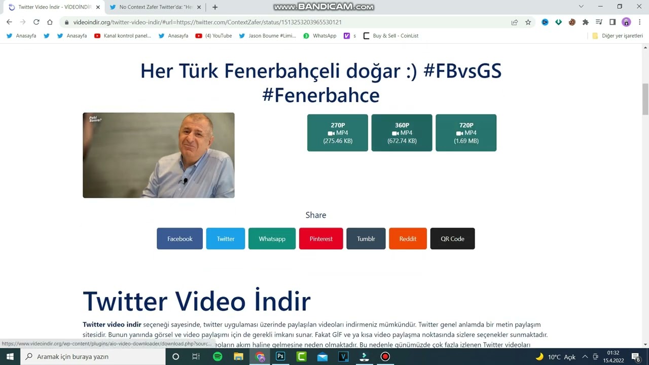 Twitter Video İndir ( Programsız İndirme 2022 )