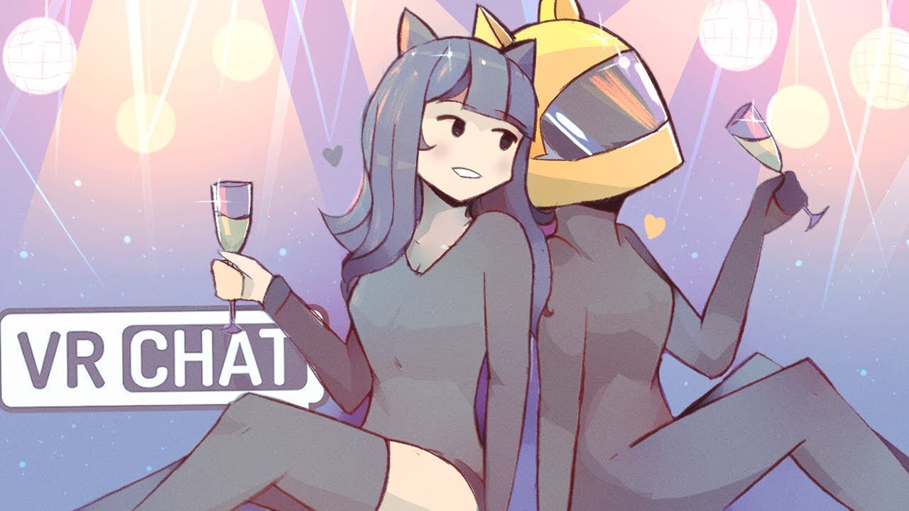 two drunk catgirls explore VRCHAT