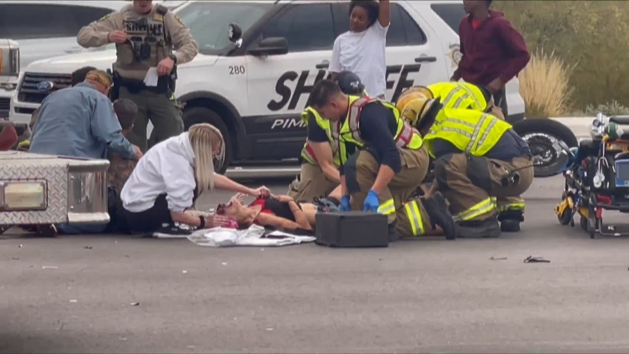 Two people taken to hospital following northside motorcycle crash