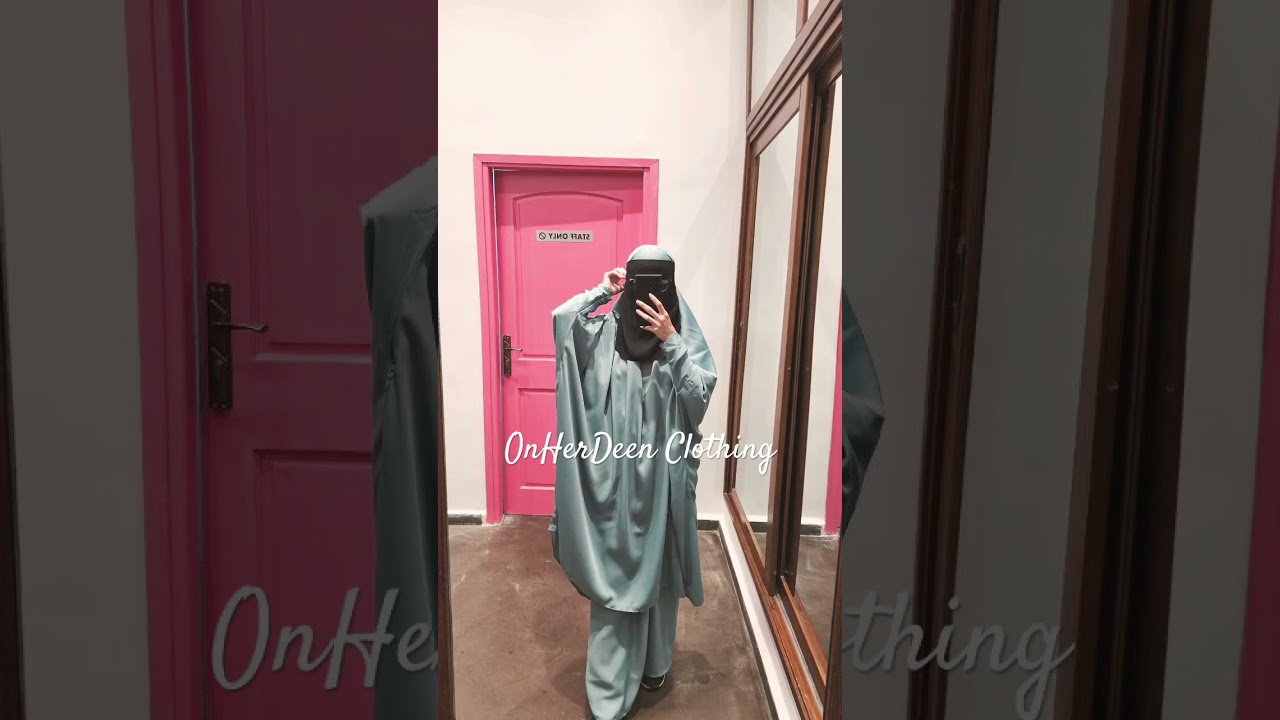Two piece Nida breastfeeding jilbabs #hijab #jilbab #abayaburqa #burka #modesty #reverttoislam