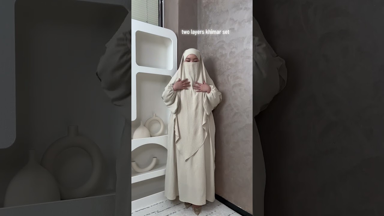 Two-Piece Jilbab Set #hijab #abaya  #muslimah #hijab #arabic  #eid #fyp #abayahijab #modestfashion