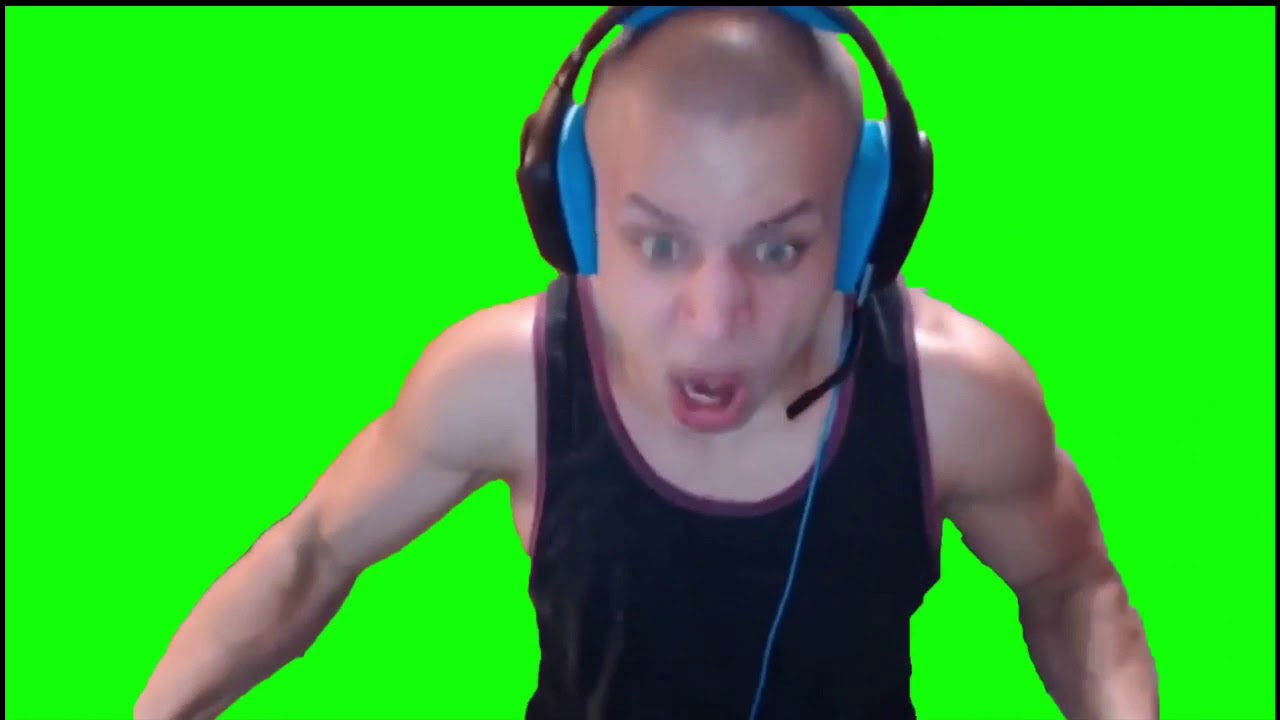 Tyler1 Screaming Green Screen Meme