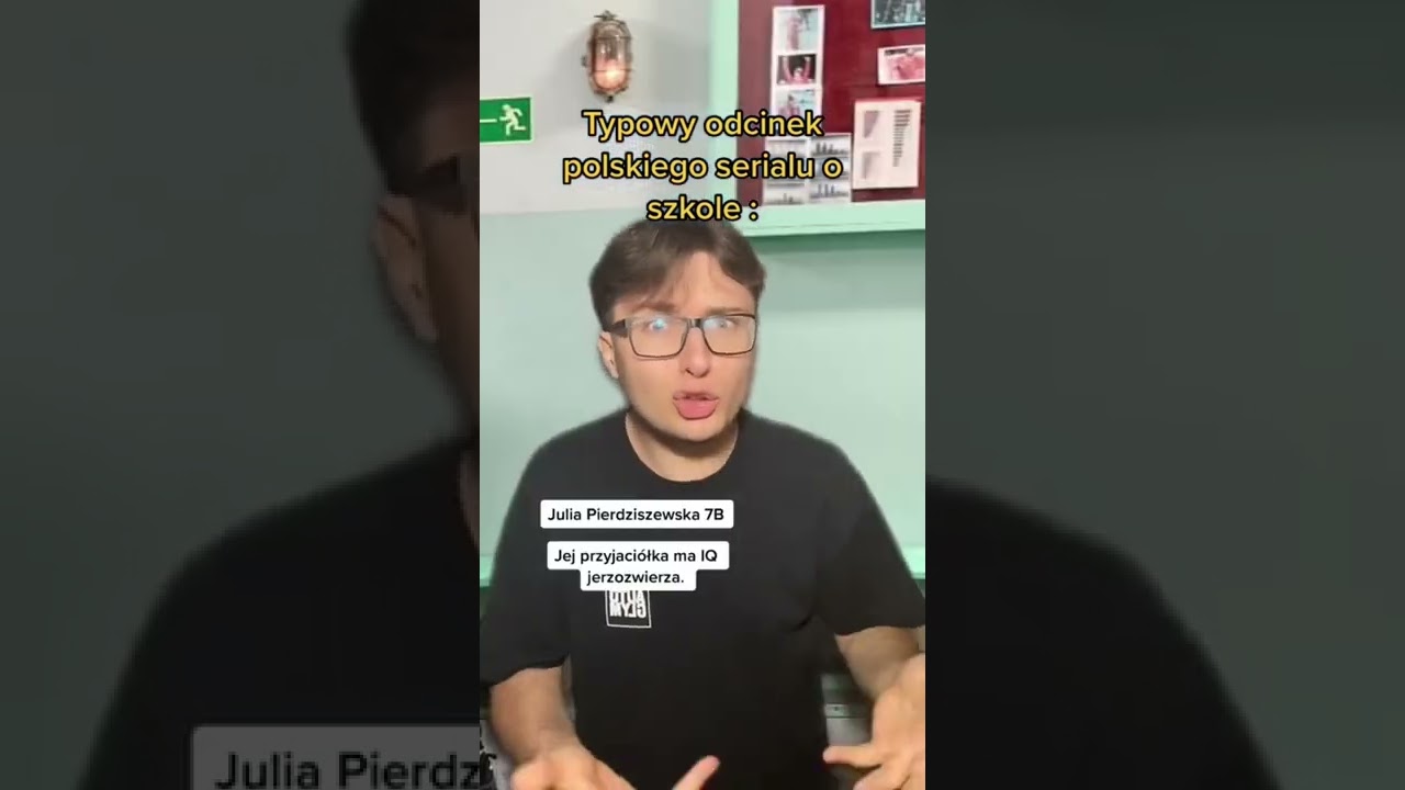 Typowy odcinek polskiego serialu o szkole :