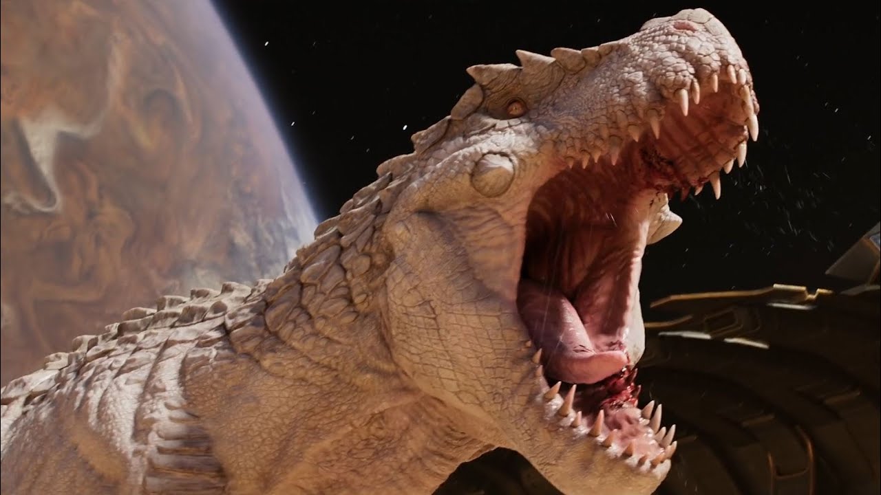 Tyrannosaur VS Triceratops Fight Scene - Love, Death & Robots Season 4