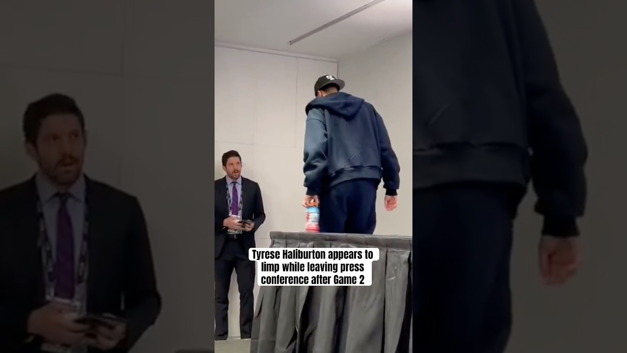 Tyrese Haliburton appears to limp after Game 2
